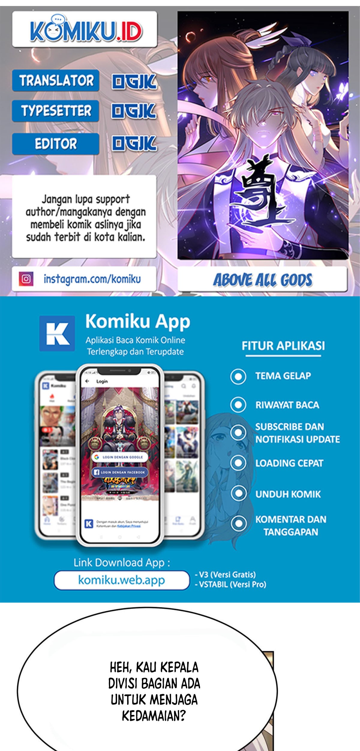 Komik Above All Gods Chapter 436.5 gambar 1