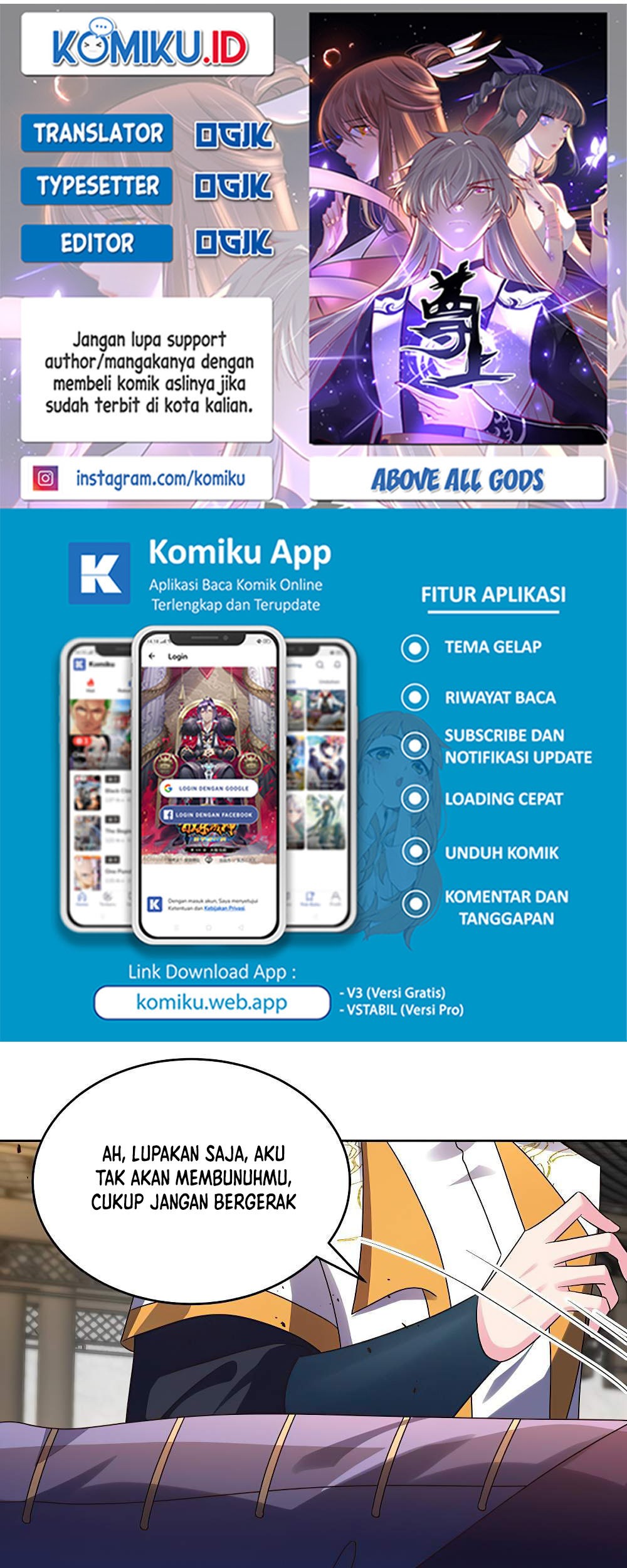 Komik Above All Gods Chapter 438.5 gambar 1