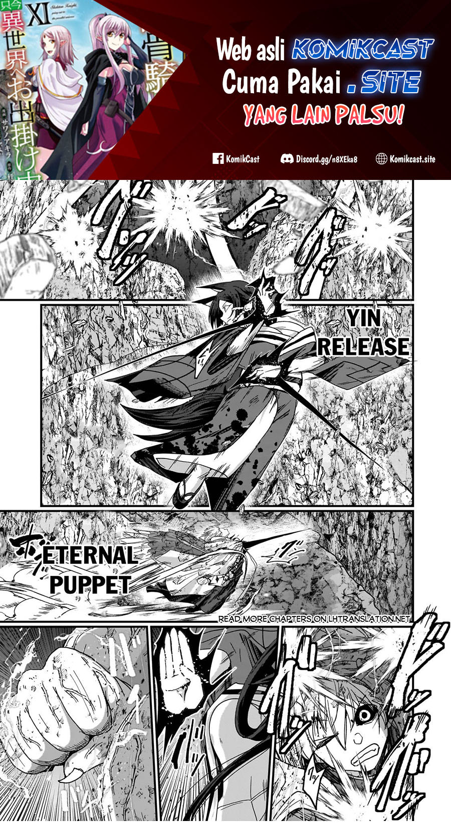Manga Gaikotsu Kishi-sama, Tadaima Isekai e Odekake-chuu Chapter 58 gambar 2