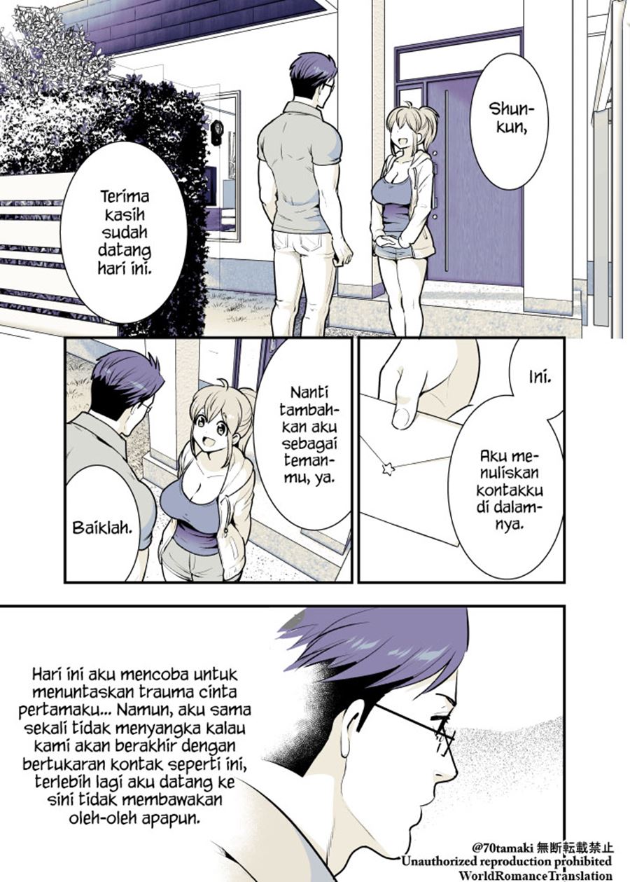 Komik Osananajimi ga Hisabisa ni Saikai Shitara Otagai Kyonyuu ni Natteta Chapter 08 gambar 1