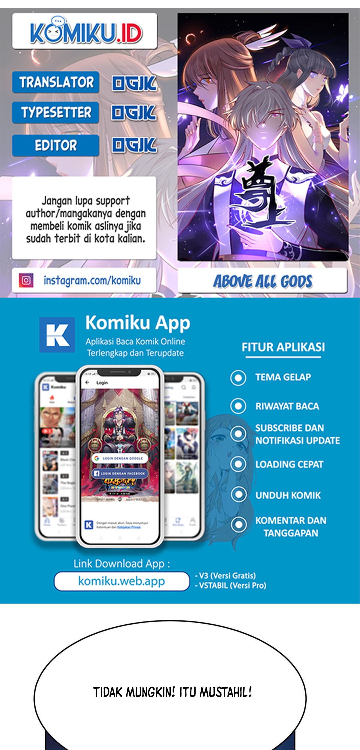 Komik Above All Gods Chapter 441.5 gambar 1