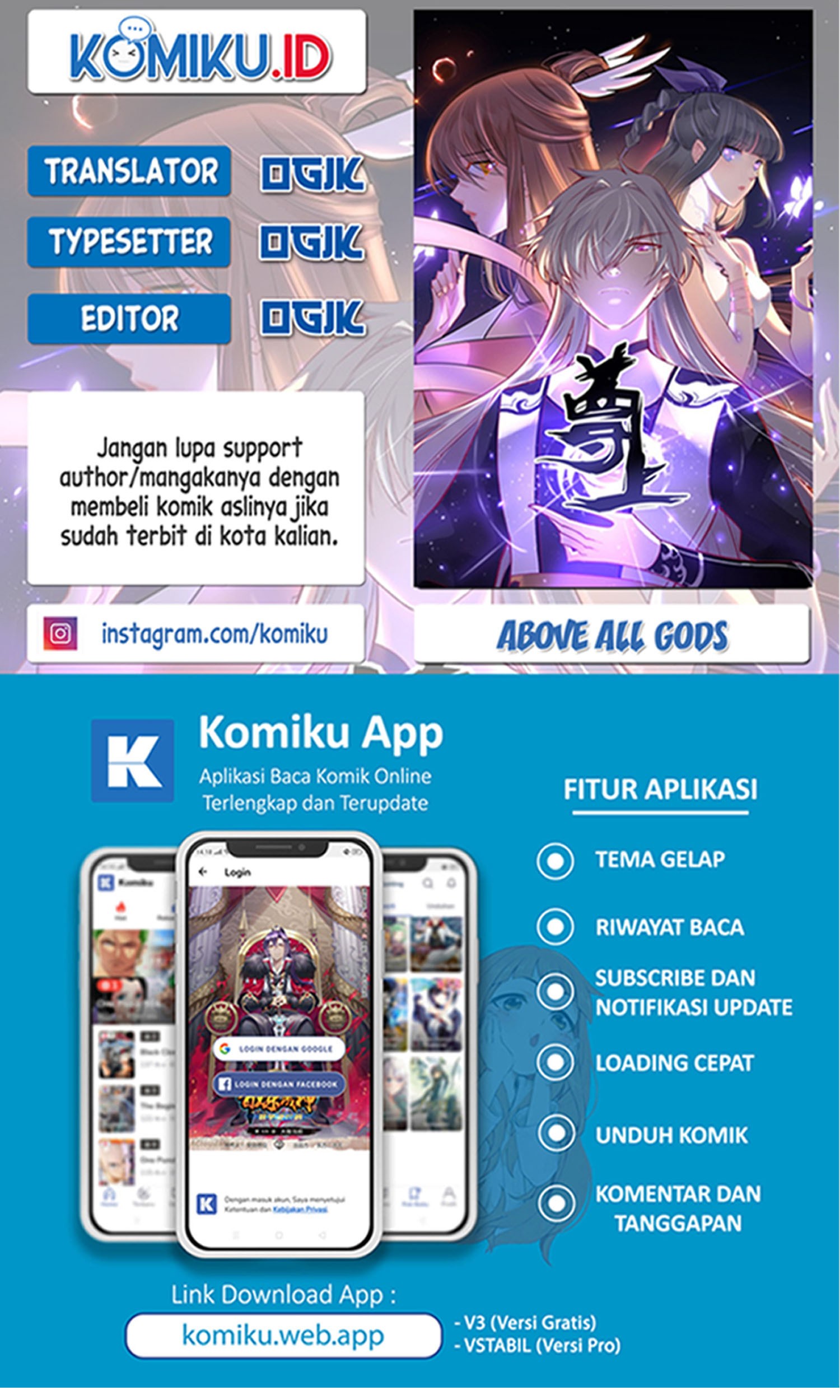 Komik Above All Gods Chapter 443.5 gambar 1