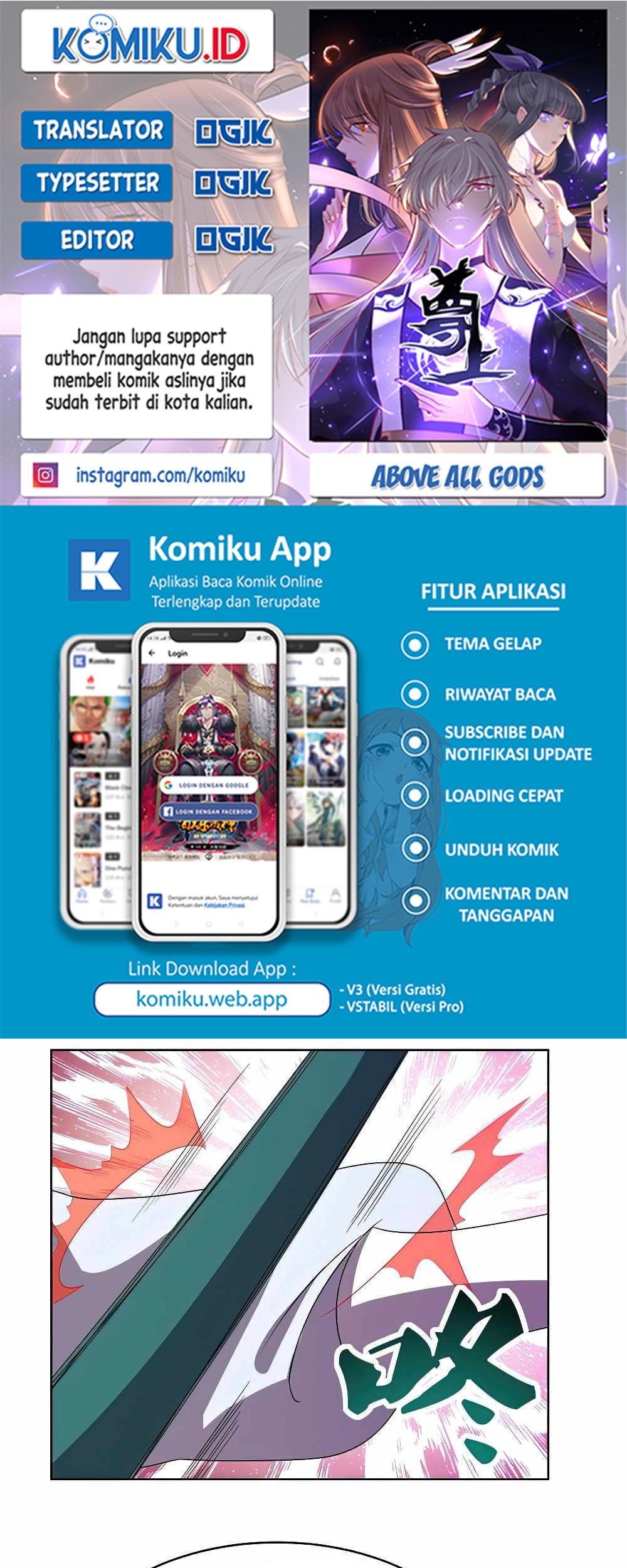 Komik Above All Gods Chapter 445.5 gambar 1