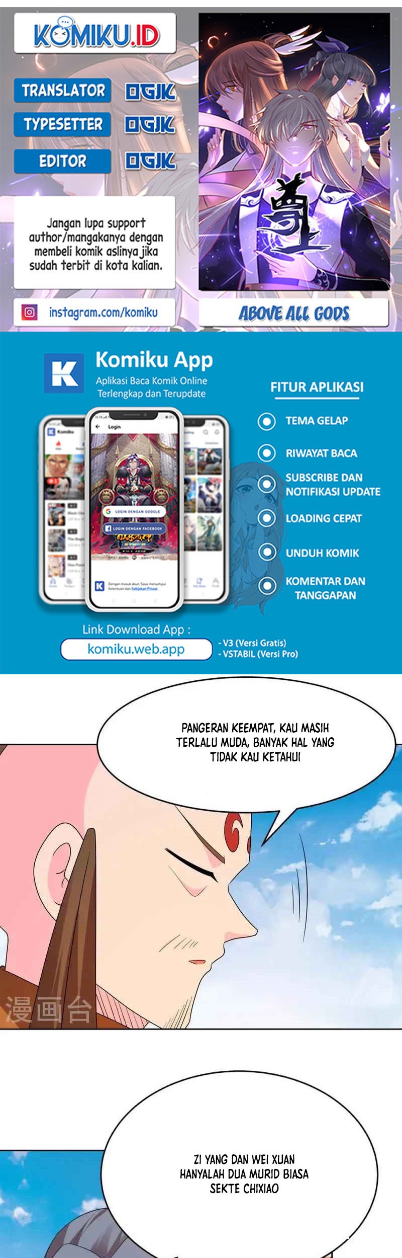 Komik Above All Gods Chapter 446 gambar 1