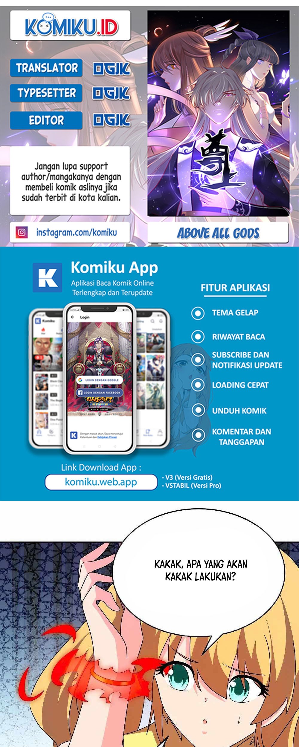 Komik Above All Gods Chapter 449.5 gambar 1