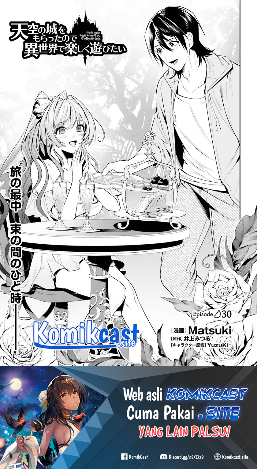 Manga Tenkuu no Shiro o Moratta no de Isekai de Tanoshiku Asobitai Chapter 30 gambar 2