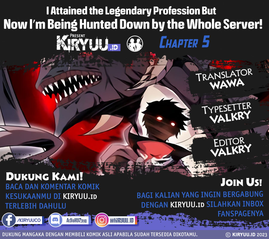 Komik I Attained the Legendary Profession But Now I’m Being Hunted Down by the Whole Server?! Chapter 05 gambar 1