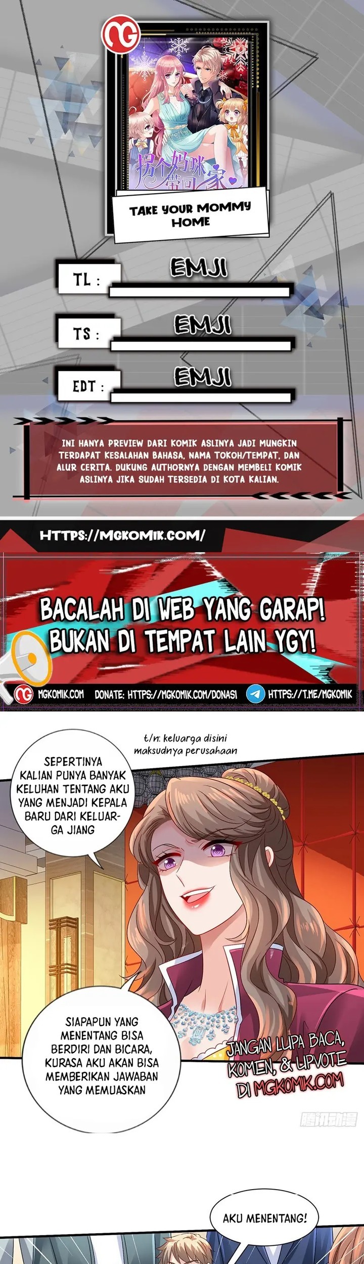 Komik Take Your Mommy Home Chapter 412 gambar 1