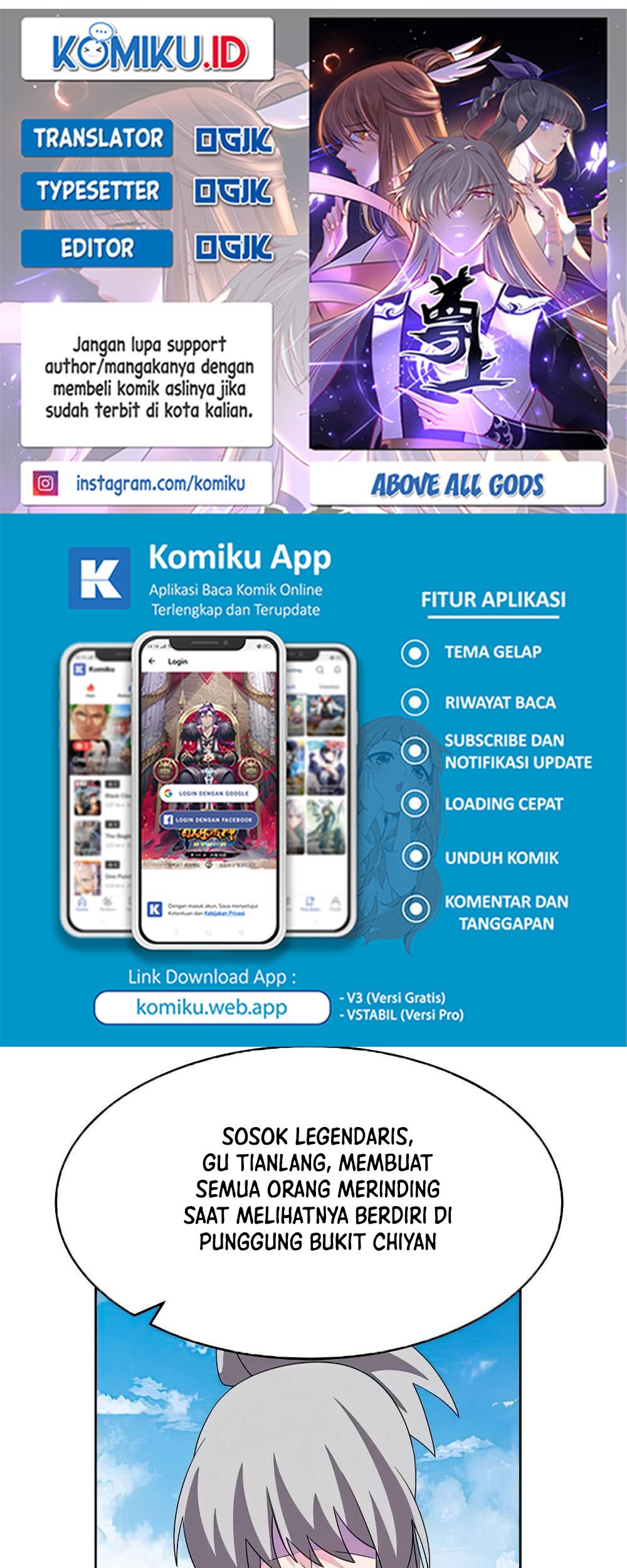 Komik Above All Gods Chapter 462.5 gambar 1