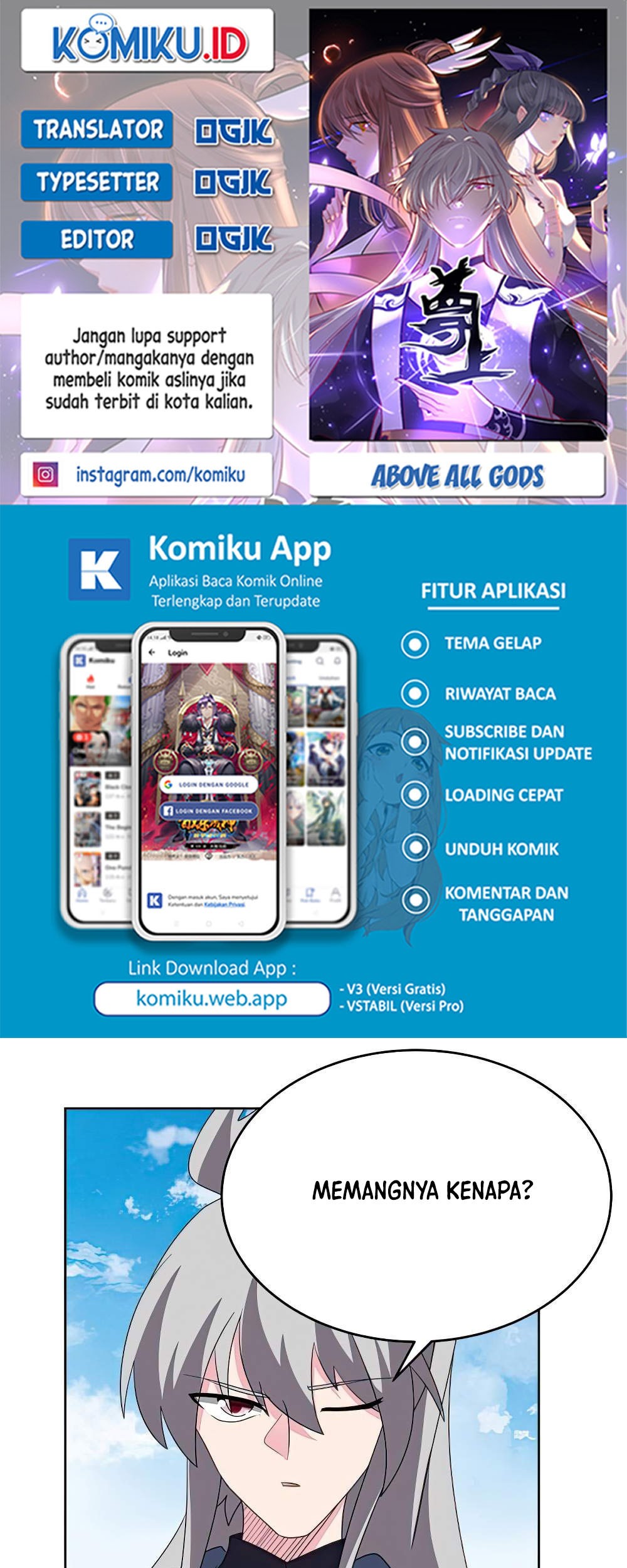Komik Above All Gods Chapter 464 gambar 1
