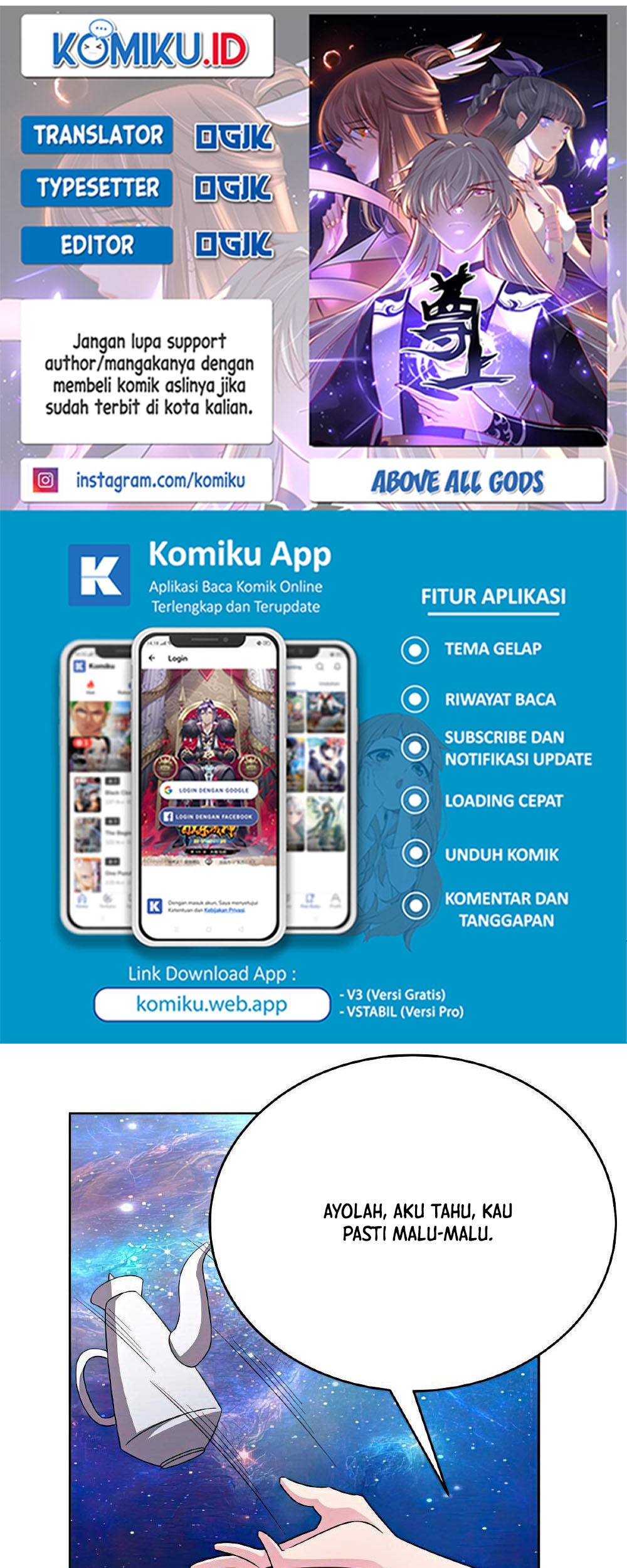 Komik Above All Gods Chapter 467.5 gambar 1