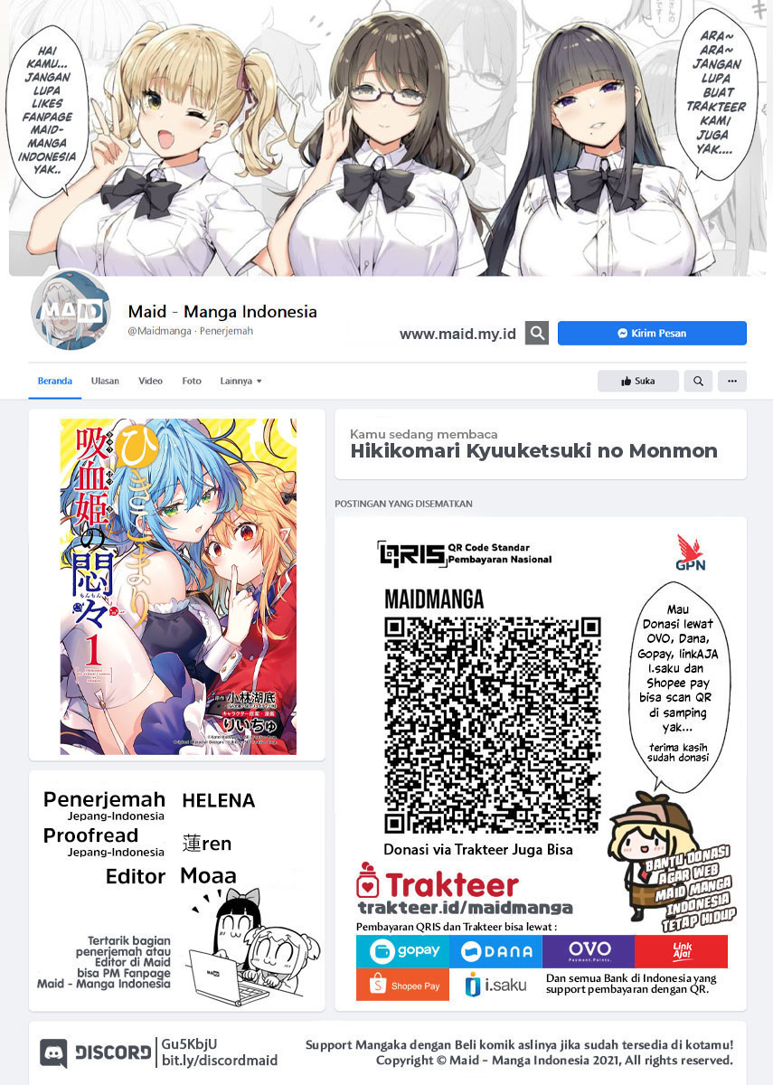 Manga Hikikomari Kyuuketsuki no Monmon Chapter 10 gambar 2