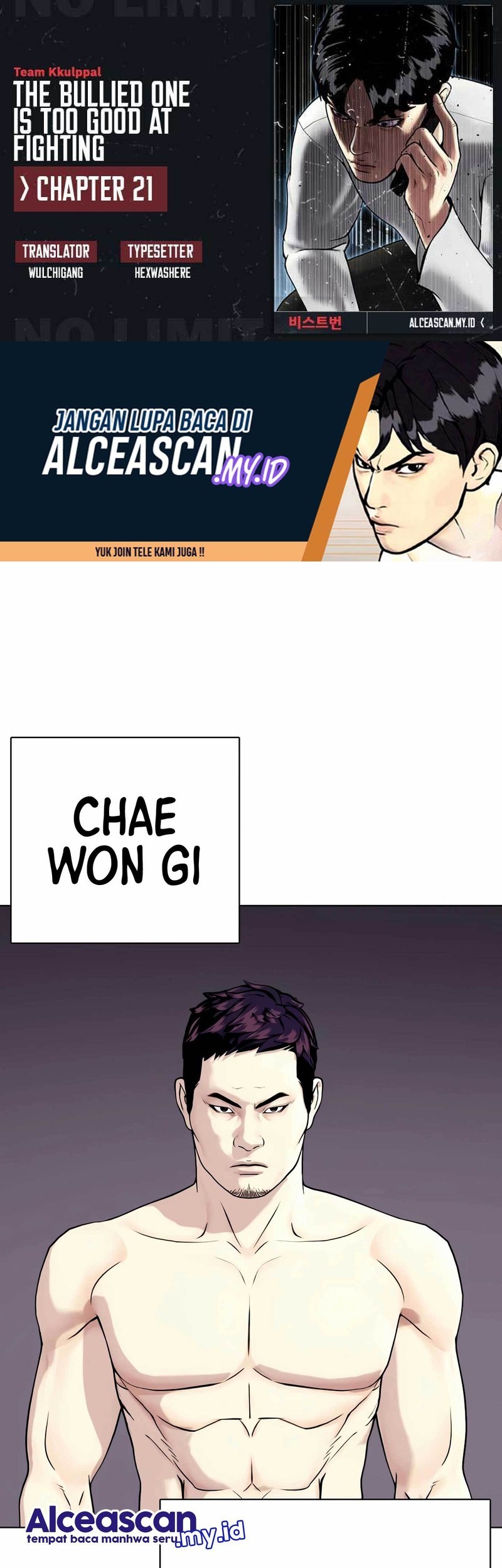 Komik The Bullied One Is Too Good at Fighting Chapter 21 gambar 1