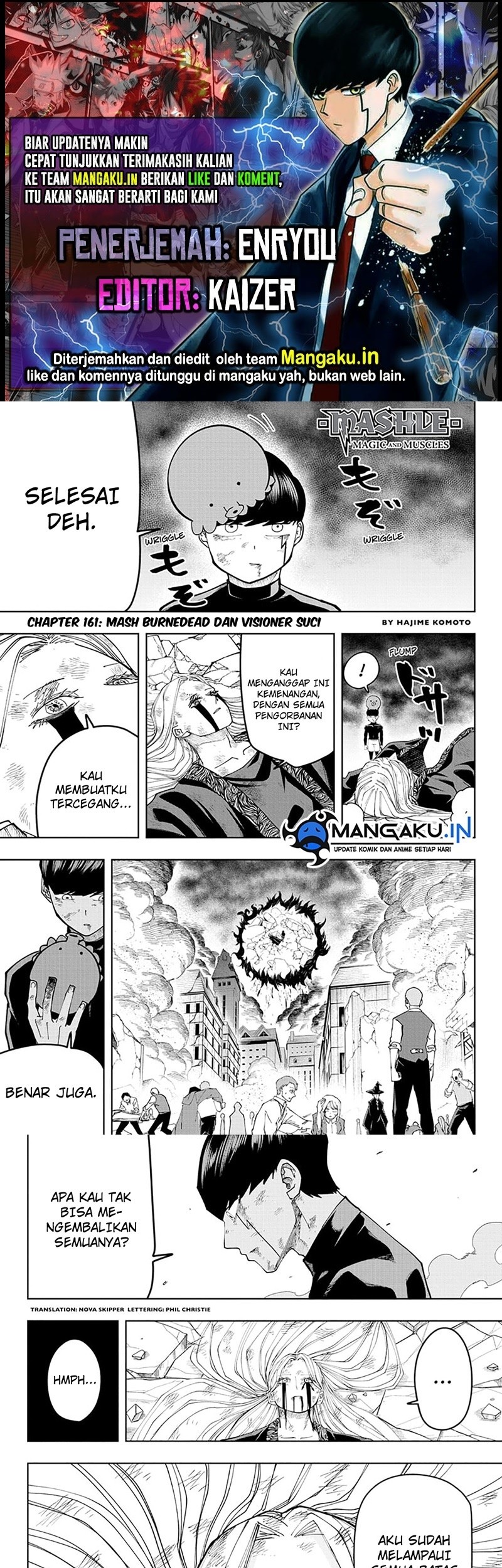Komik Mashle: Magic and Muscles Chapter 161 gambar 1