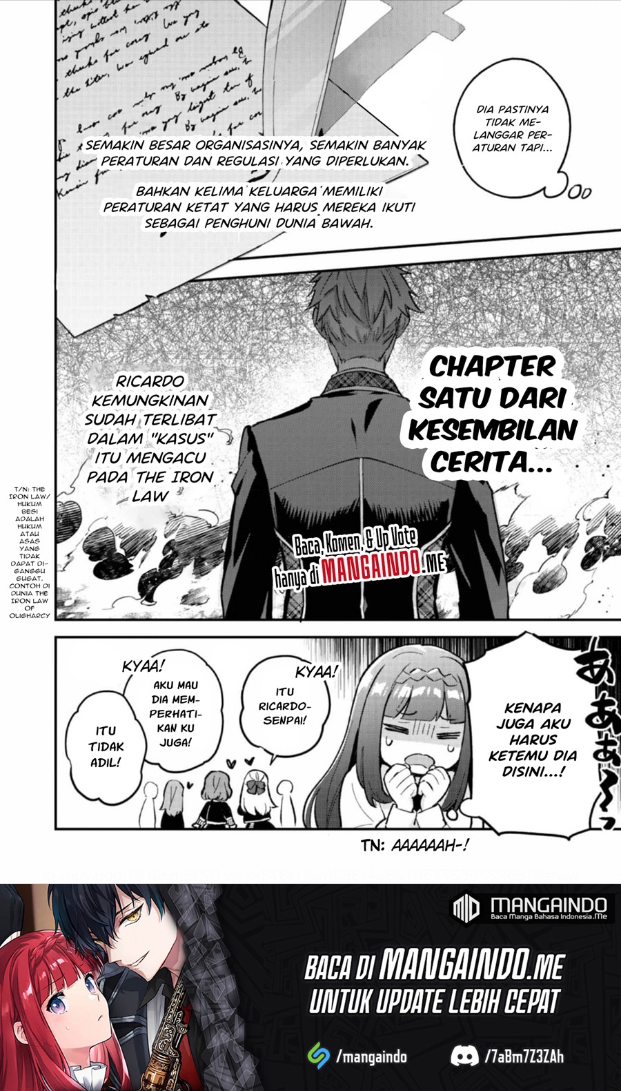 Akutou Ikka no Mana Musume, Tensei Saki mo Otome Game no Gokudou Reijou deshita Chapter 06 - Halaman 6