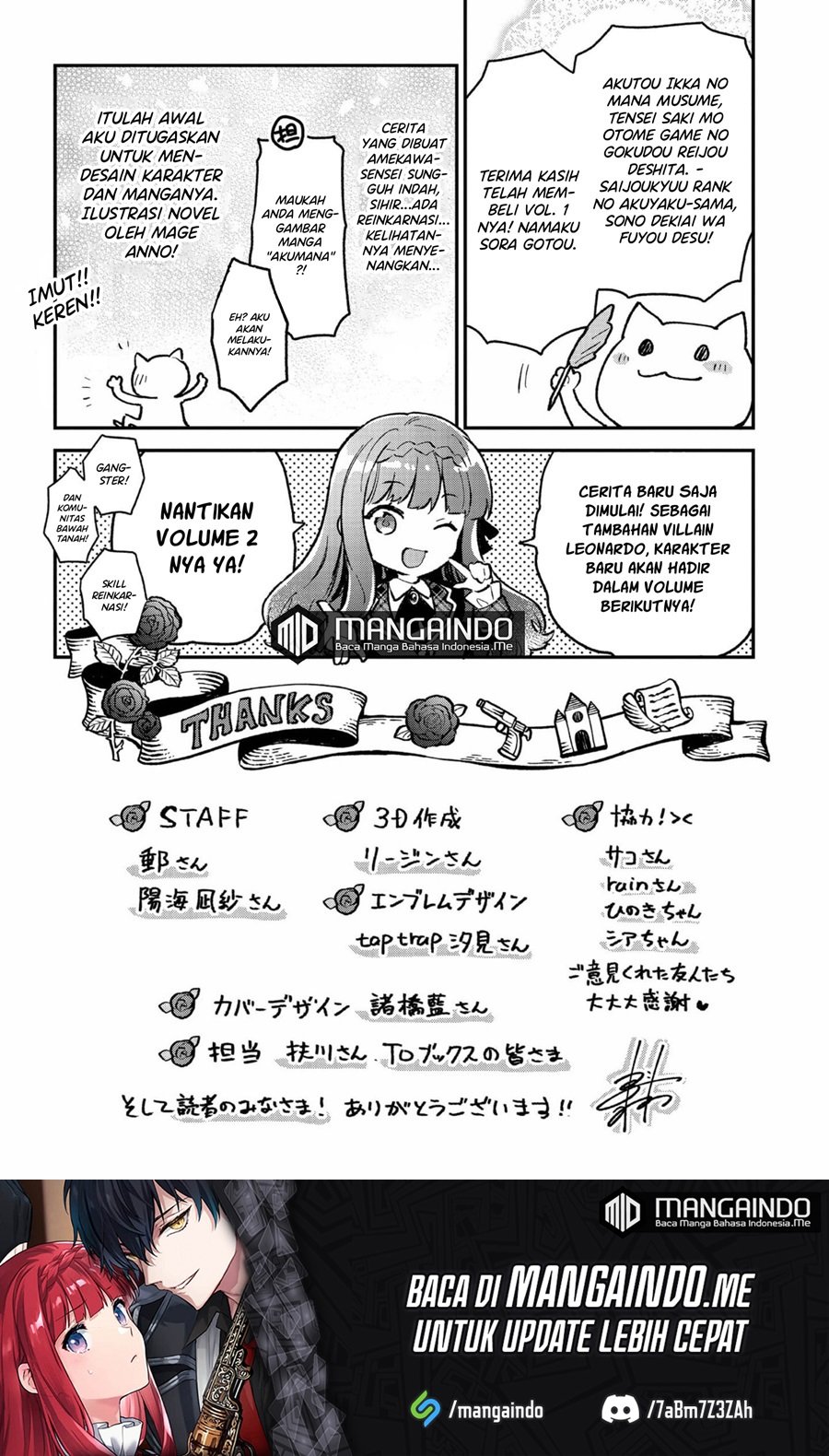 Akutou Ikka no Mana Musume, Tensei Saki mo Otome Game no Gokudou Reijou deshita Chapter 05.5 - Halaman 16
