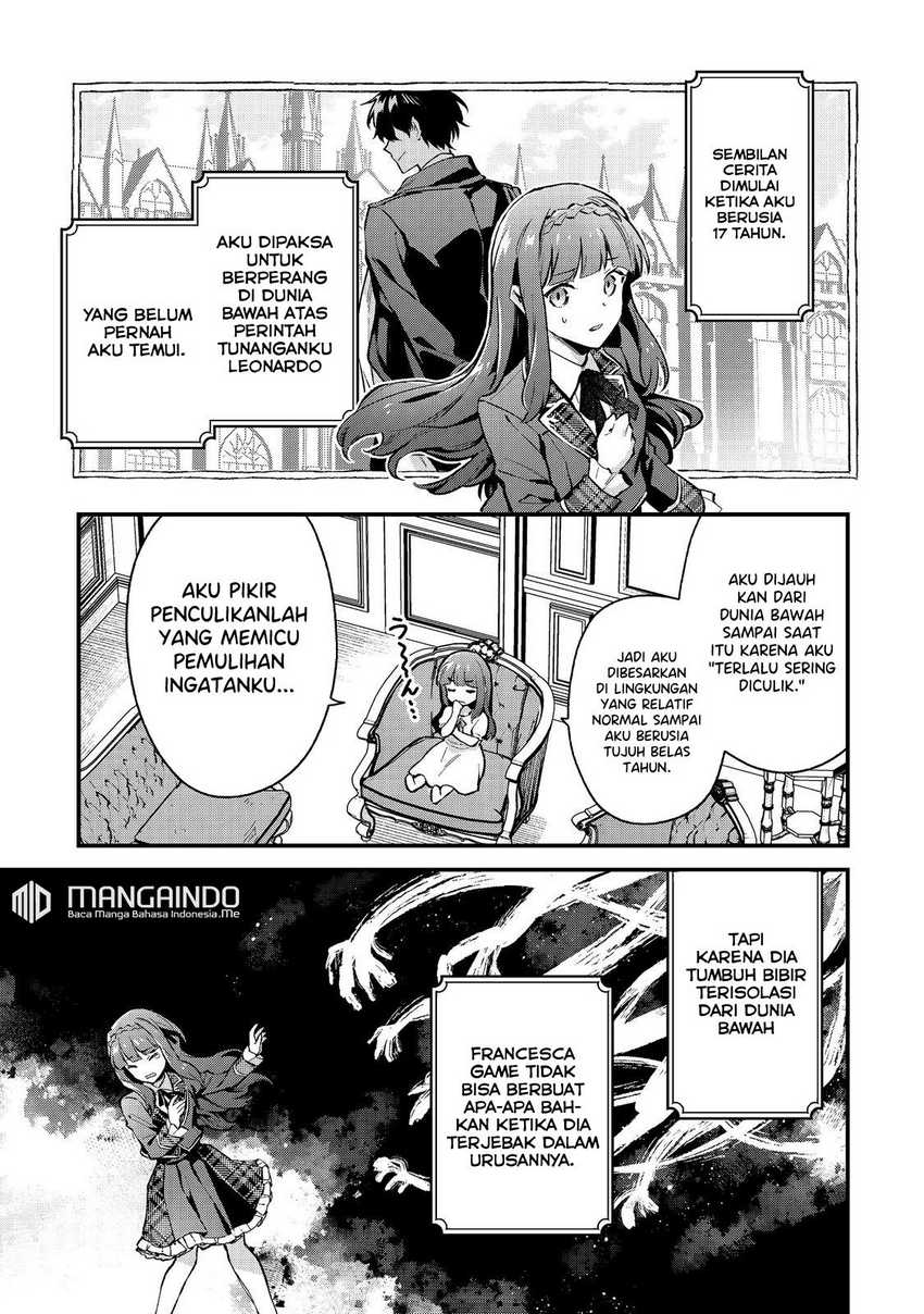 Akutou Ikka no Mana Musume, Tensei Saki mo Otome Game no Gokudou Reijou deshita Chapter 01.2 - Halaman 8