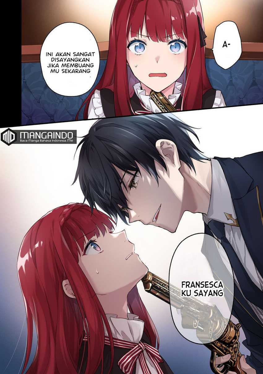 Akutou Ikka no Mana Musume, Tensei Saki mo Otome Game no Gokudou Reijou deshita Chapter 01.1 - Halaman 5