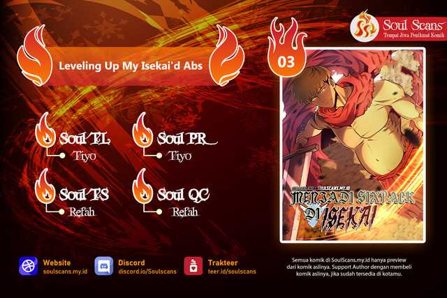 Komik Leveling Up My Isekai’d Abs  Chapter 03 gambar 1