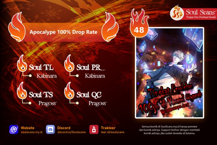 Apocalypse 100% Drop Rate Chapter 48 halaman 1