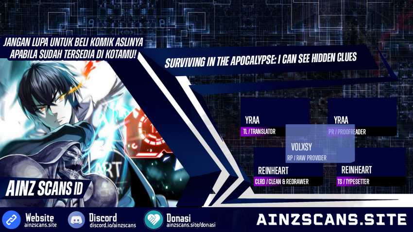 Komik Surviving in the Apocalypse: I Can See Hidden Clues Chapter 06 gambar 1