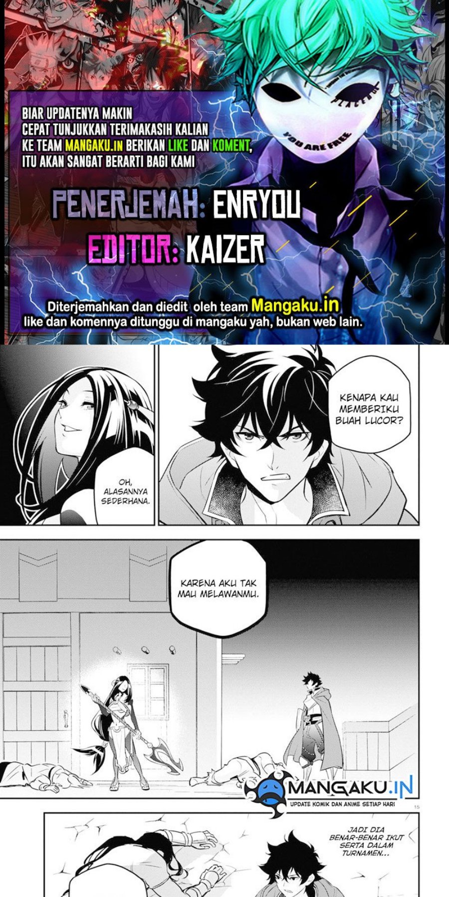 Komik Tate no Yuusha no Nariagari Chapter 97.2 gambar 1