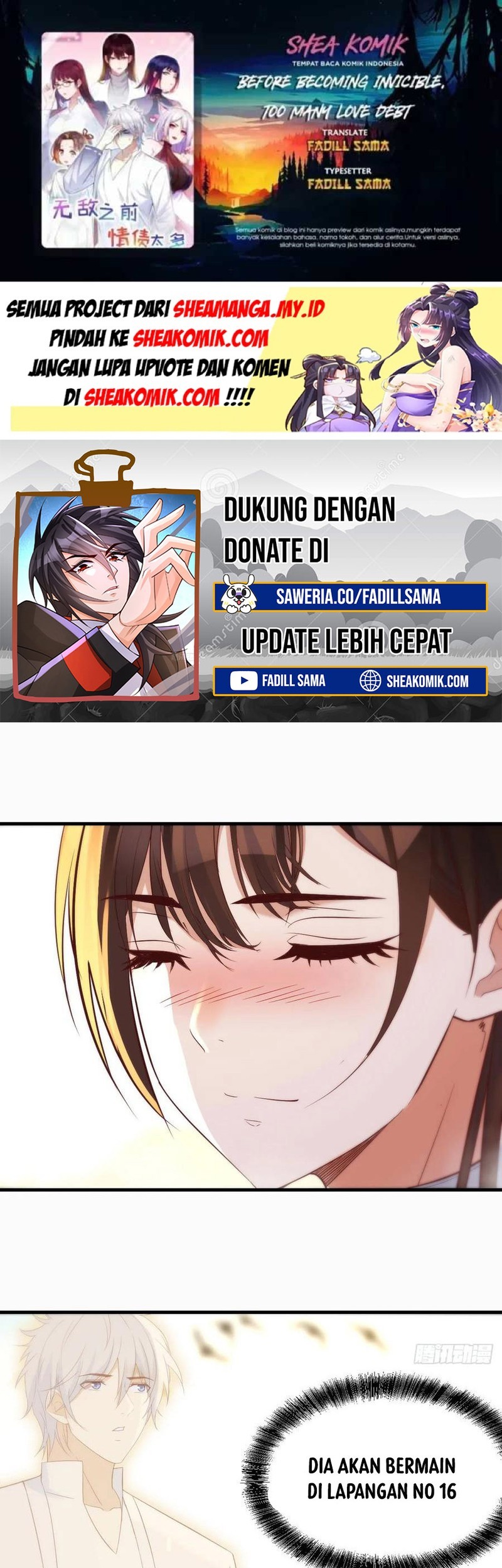 Komik Before Becoming Invincible, Too Many Love Chapter 71 gambar 1