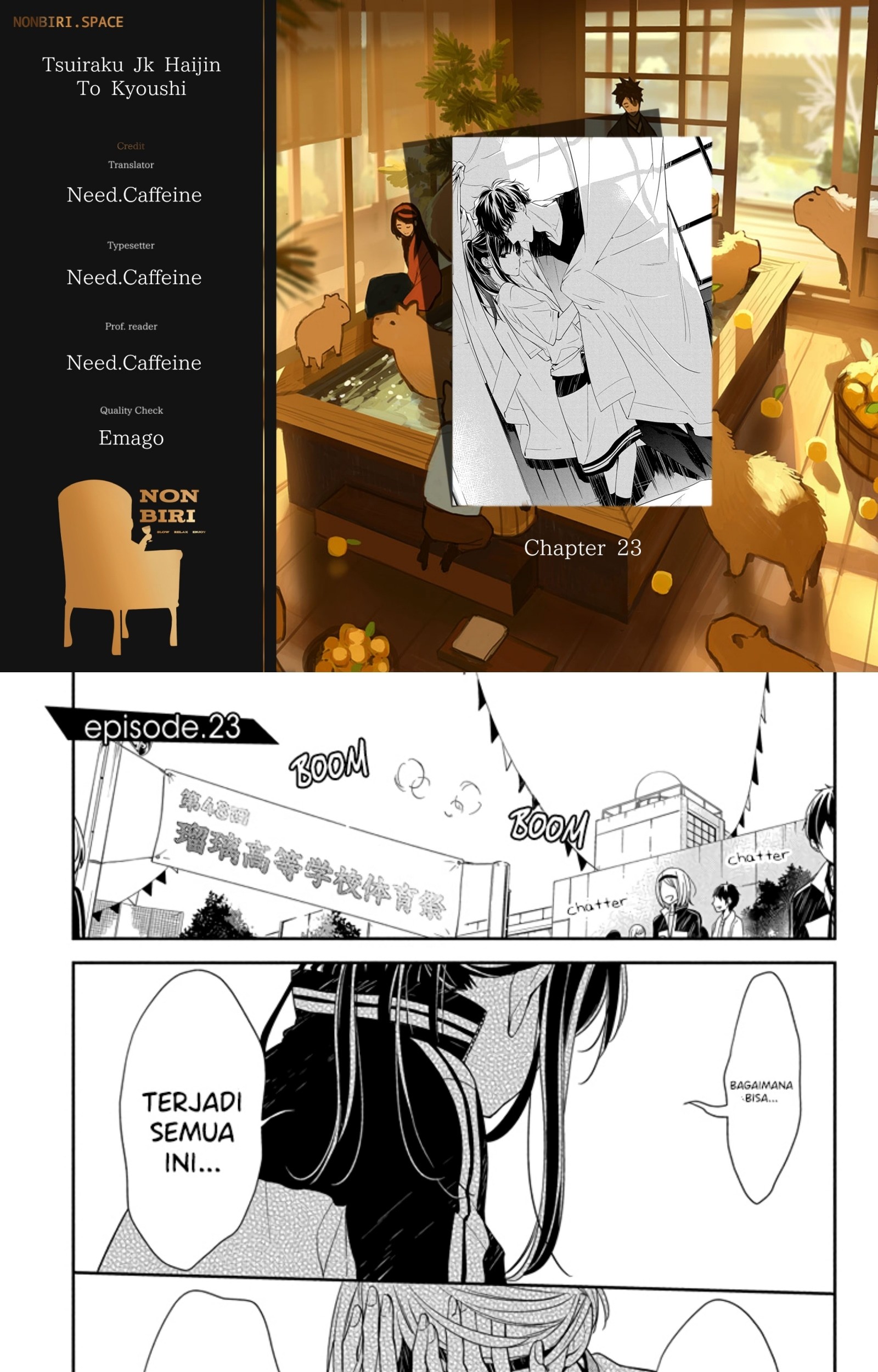 Komik Tsuiraku JK to Haijin Kyoushi Chapter 23 gambar 1