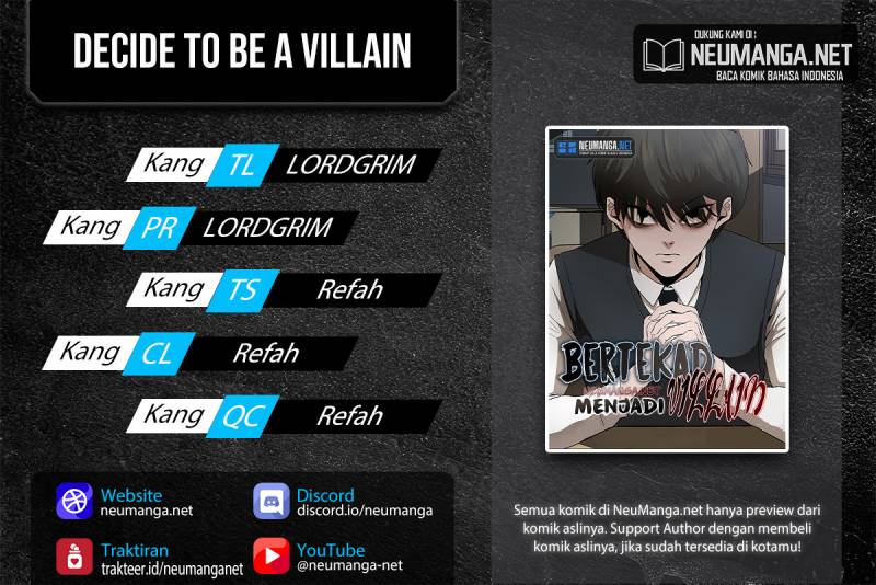Komik Decide to Be a Villain Chapter 01 gambar 1