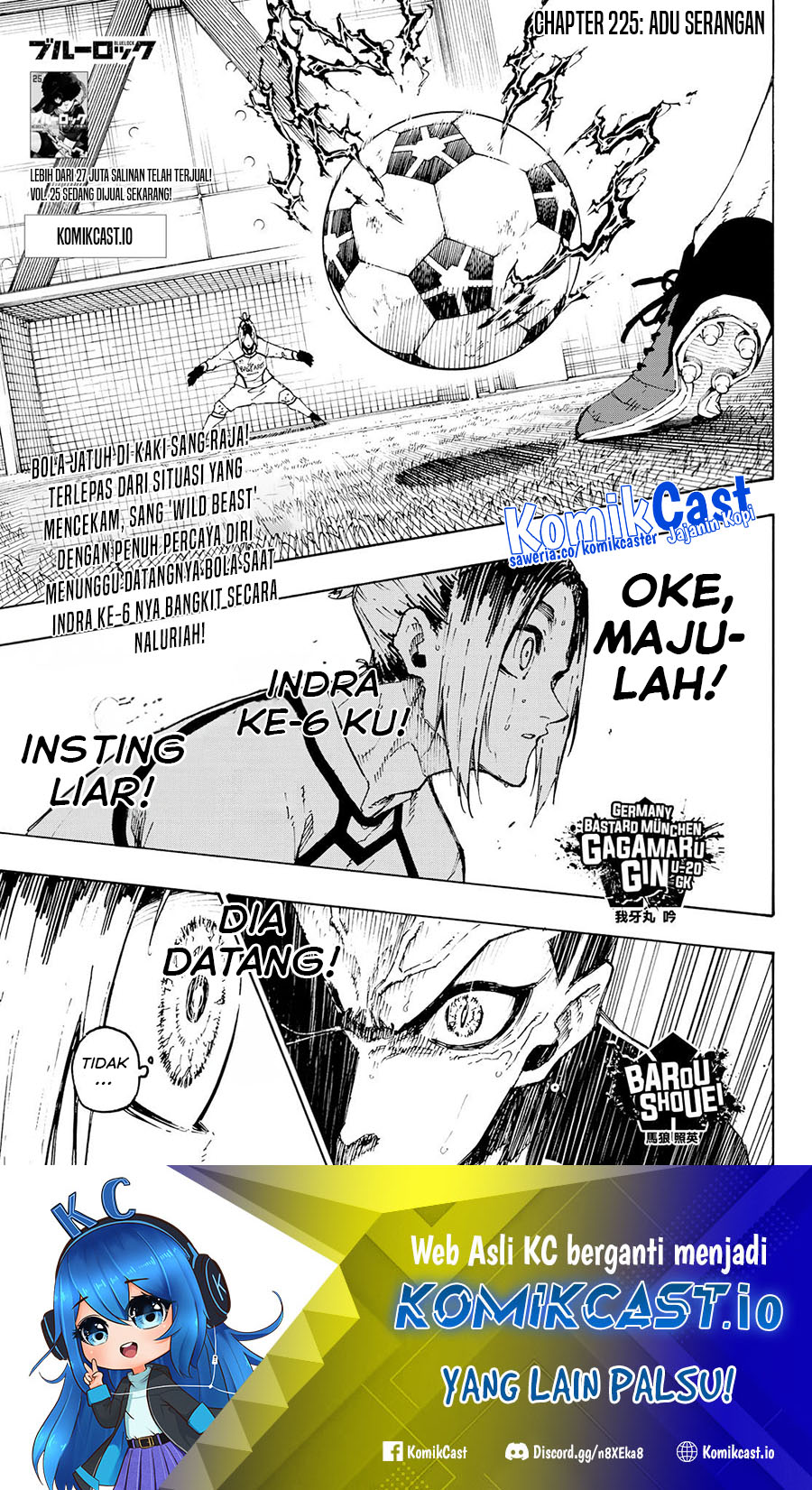 Blue Lock Chapter 225 - Halaman 2