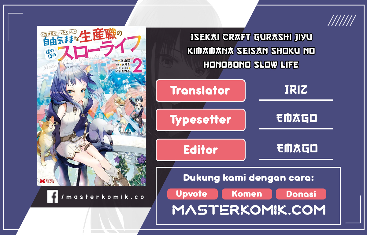 Komik Isekai Craft Gurashi Jiyu Kimamana Seisan Shoku No Honobono Slow Life Chapter 10.2 gambar 1