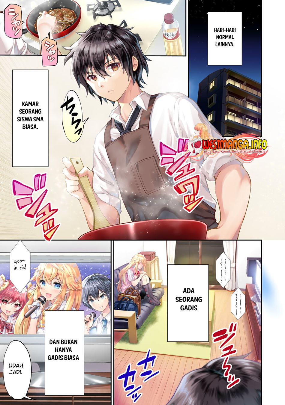 Manga Isshou Hatarakitakunai Ore ga Classmate no Daininki Idol ni Natsukaretara Chapter 01 gambar 2