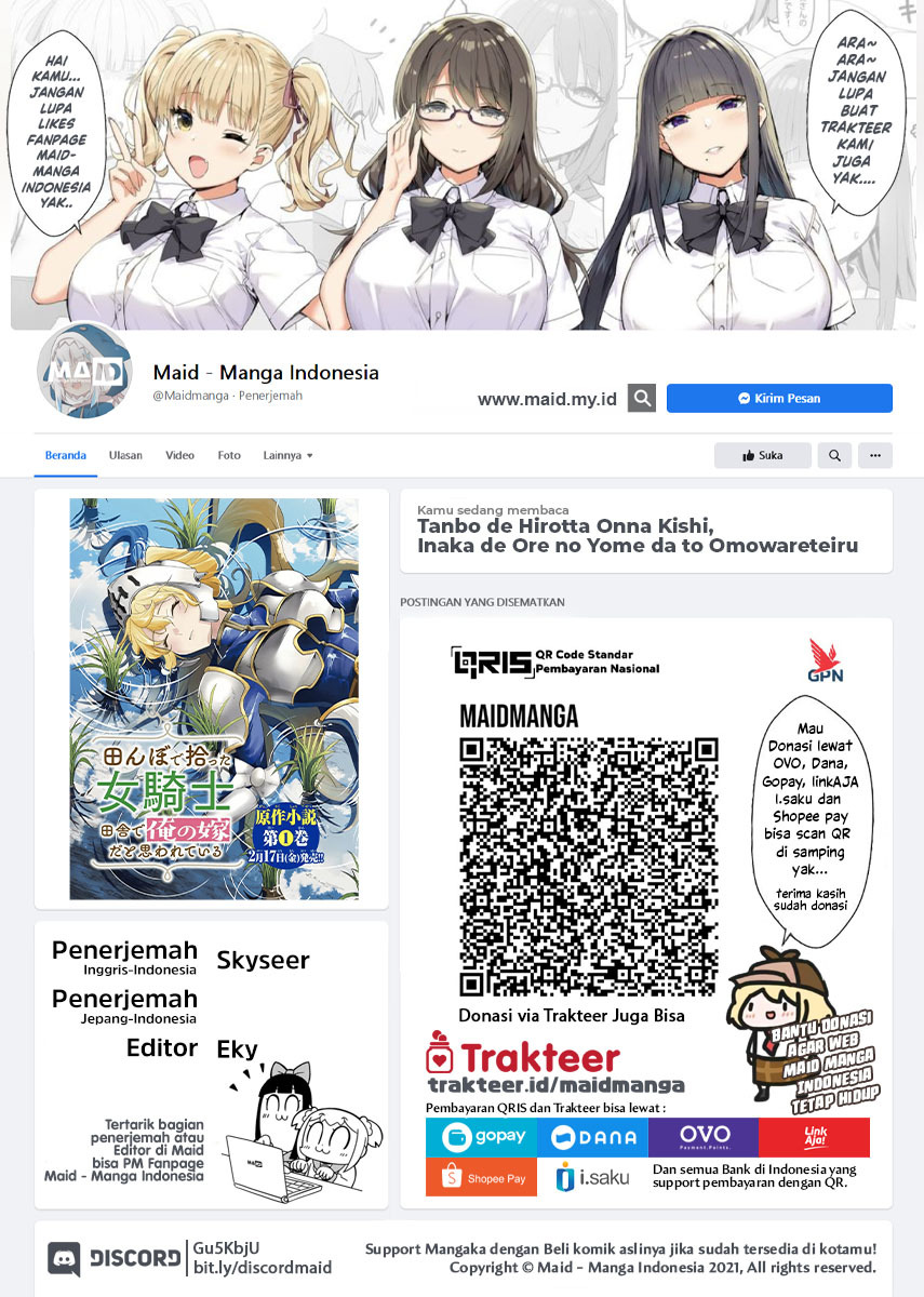 Manga Tanbo de Hirotta Onna Kishi, Inaka de Ore no Yome da to Omowareteiru Chapter 05 gambar 2