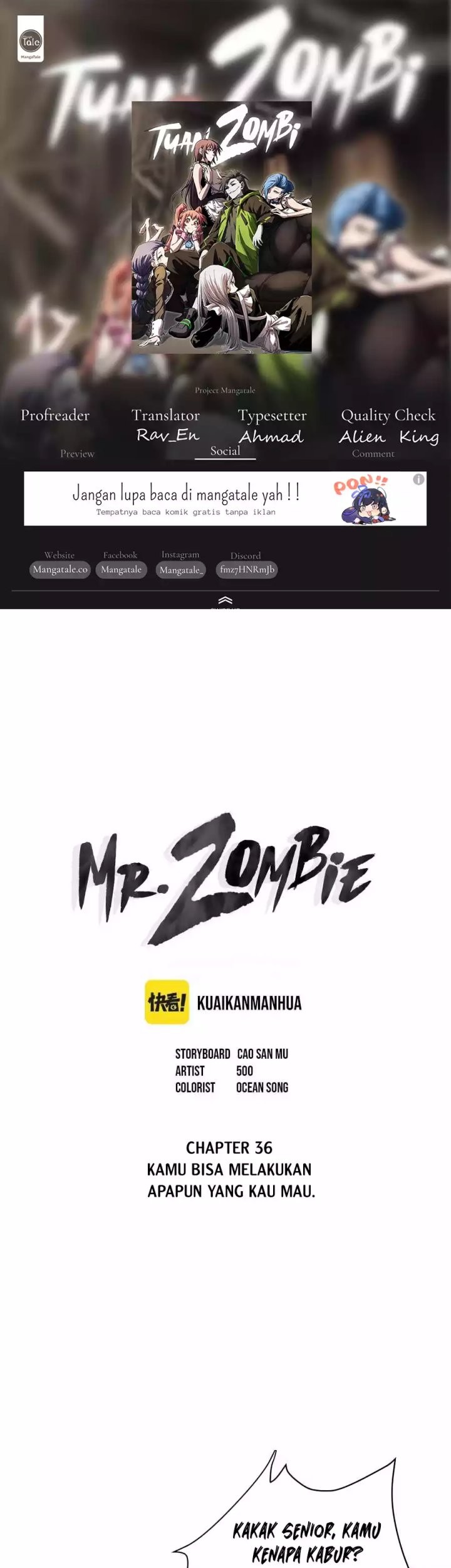 Komik Mr. Zombie Chapter 36 gambar 1