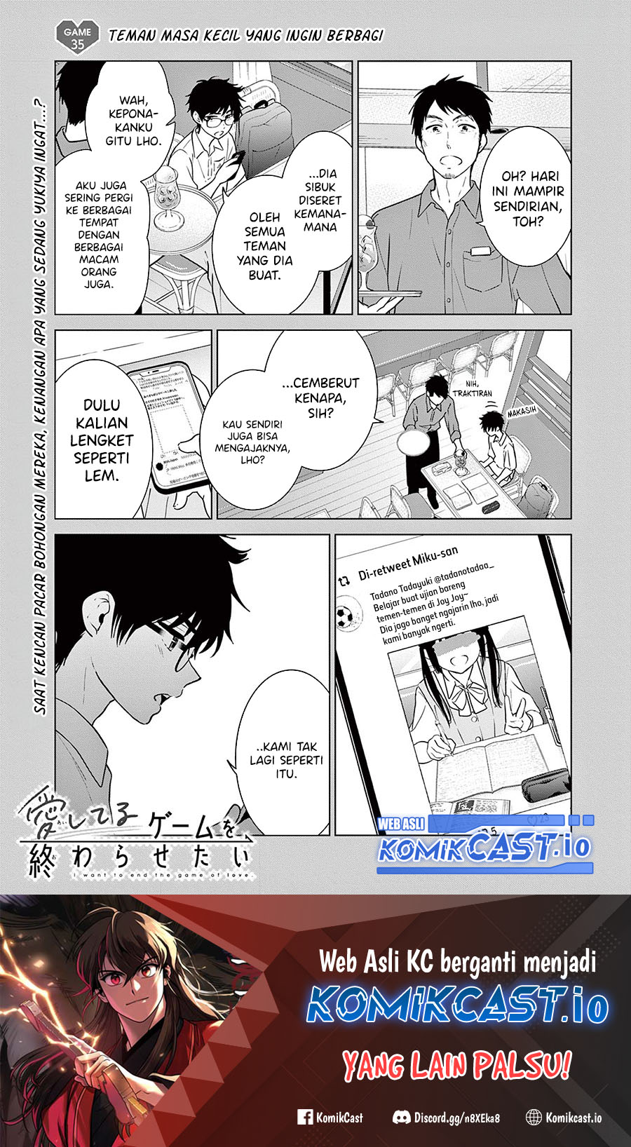 Manga Aishiteru Game wo Owarasetai Chapter 35 gambar 2