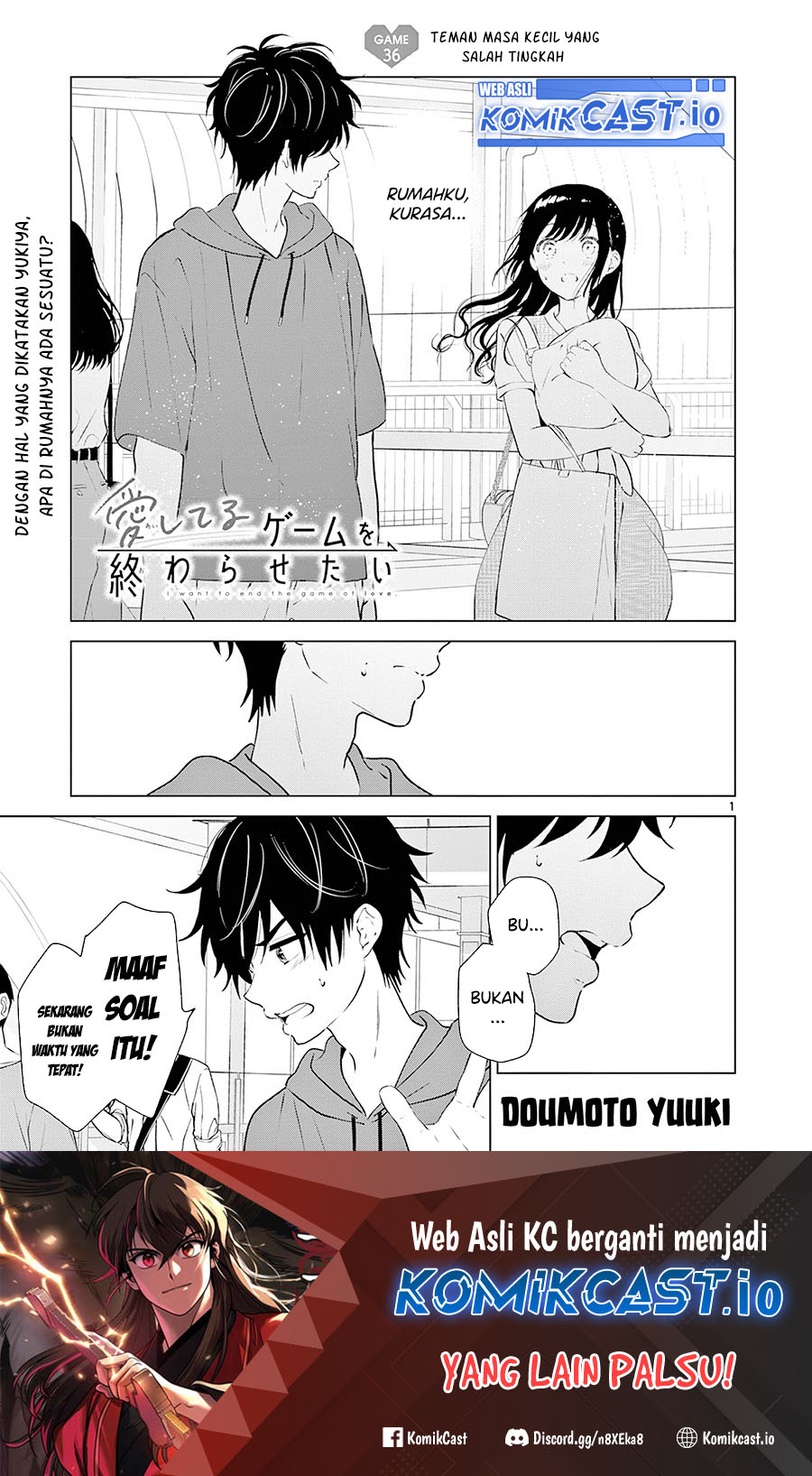 Aishiteru Game wo Owarasetai Chapter 36 - Halaman 2
