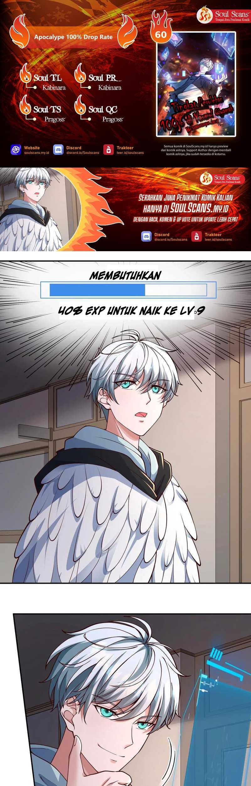 Apocalypse 100% Drop Rate Chapter 60 halaman 1