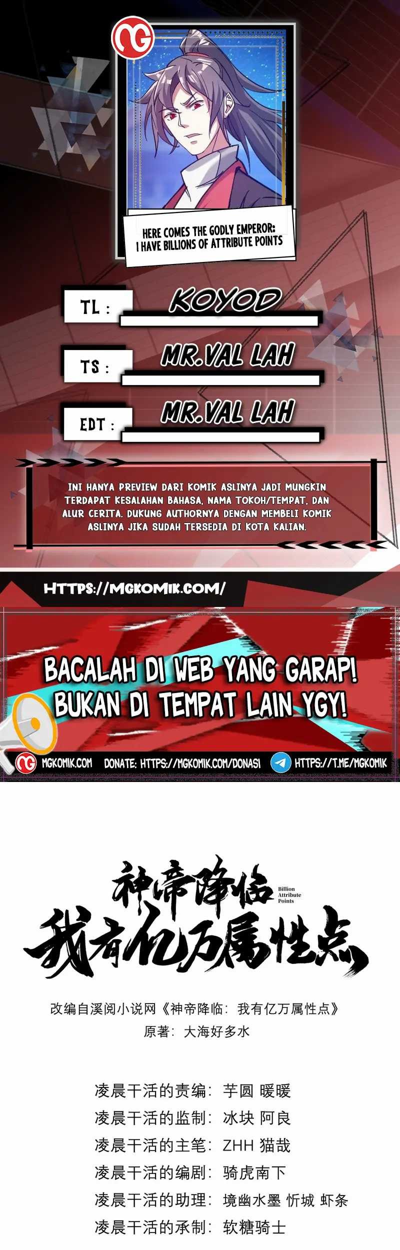 Komik God Emperor Descends I have Billions of Attribute Points Chapter 39 gambar 1