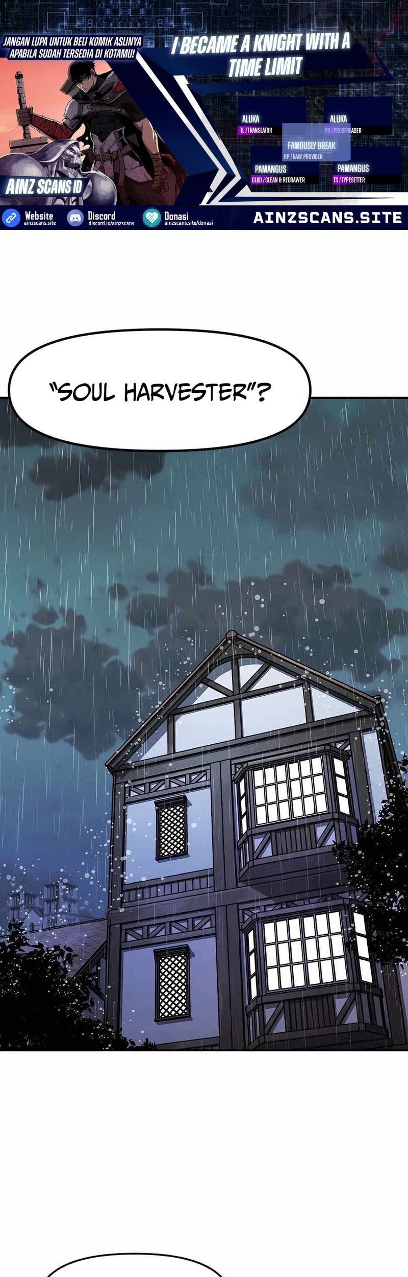 Komik I Became a Knight With a Time Limit Chapter 01 gambar 1
