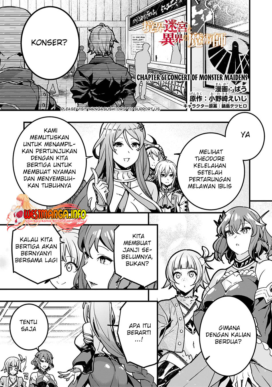 Manga Kyoukai Meikyuu to Ikai no Majutsushi Chapter 61 gambar 2