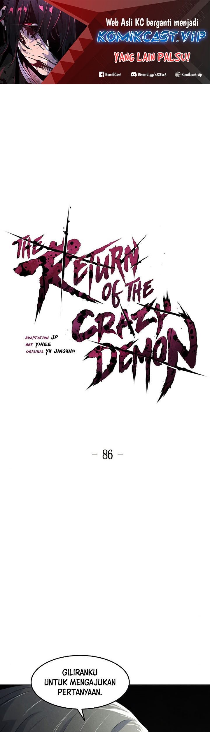 Manhwa Return of the Mad Demon Chapter 86 gambar 2