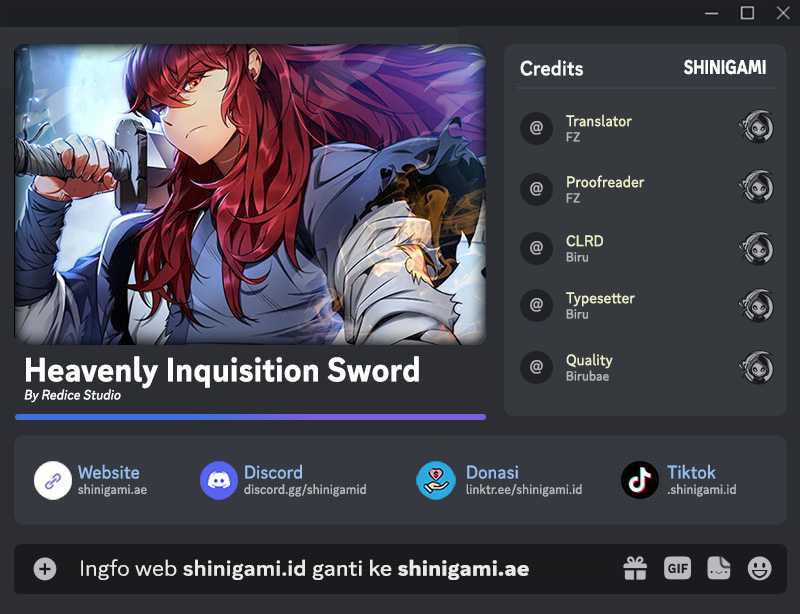 Komik Heavenly Inquisition Sword Chapter 66 gambar 1