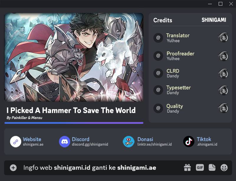 Komik I Picked A Hammer To Save The World Chapter 44 gambar 1