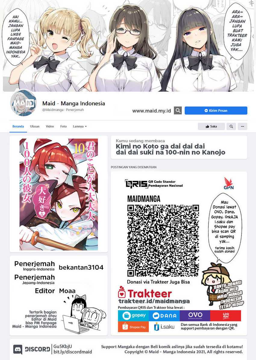 Manga Kimi no Koto ga Dai Dai Dai Dai Daisuki na 100-ri no Kanojo Chapter 108 gambar 2
