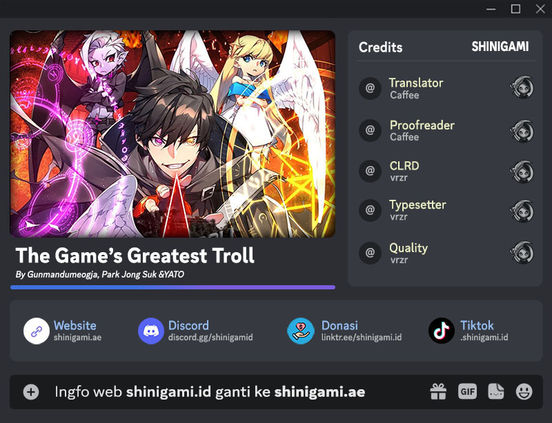 Komik The Game’s Greatest Troll Chapter 49 gambar 1
