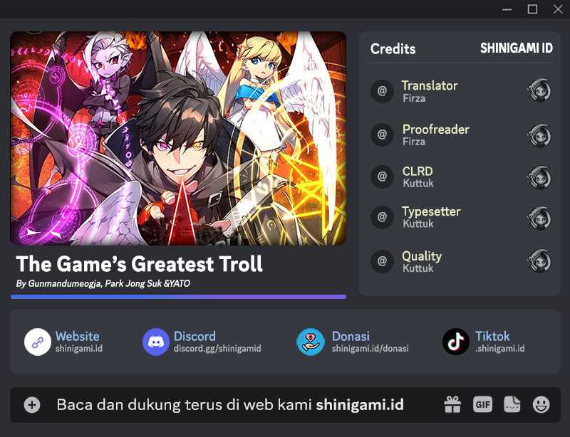 Komik The Game’s Greatest Troll Chapter 29 gambar 1