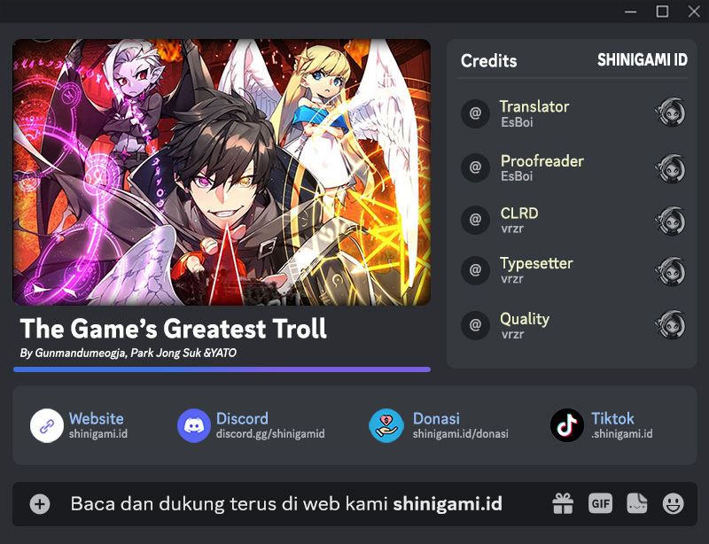 Komik The Game’s Greatest Troll Chapter 28 gambar 1