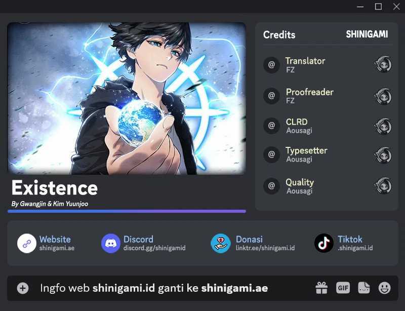 Komik Existence Chapter 62 gambar 1