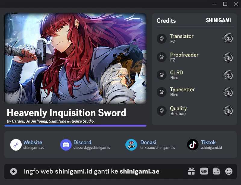 Komik Heavenly Inquisition Sword Chapter 68 gambar 1