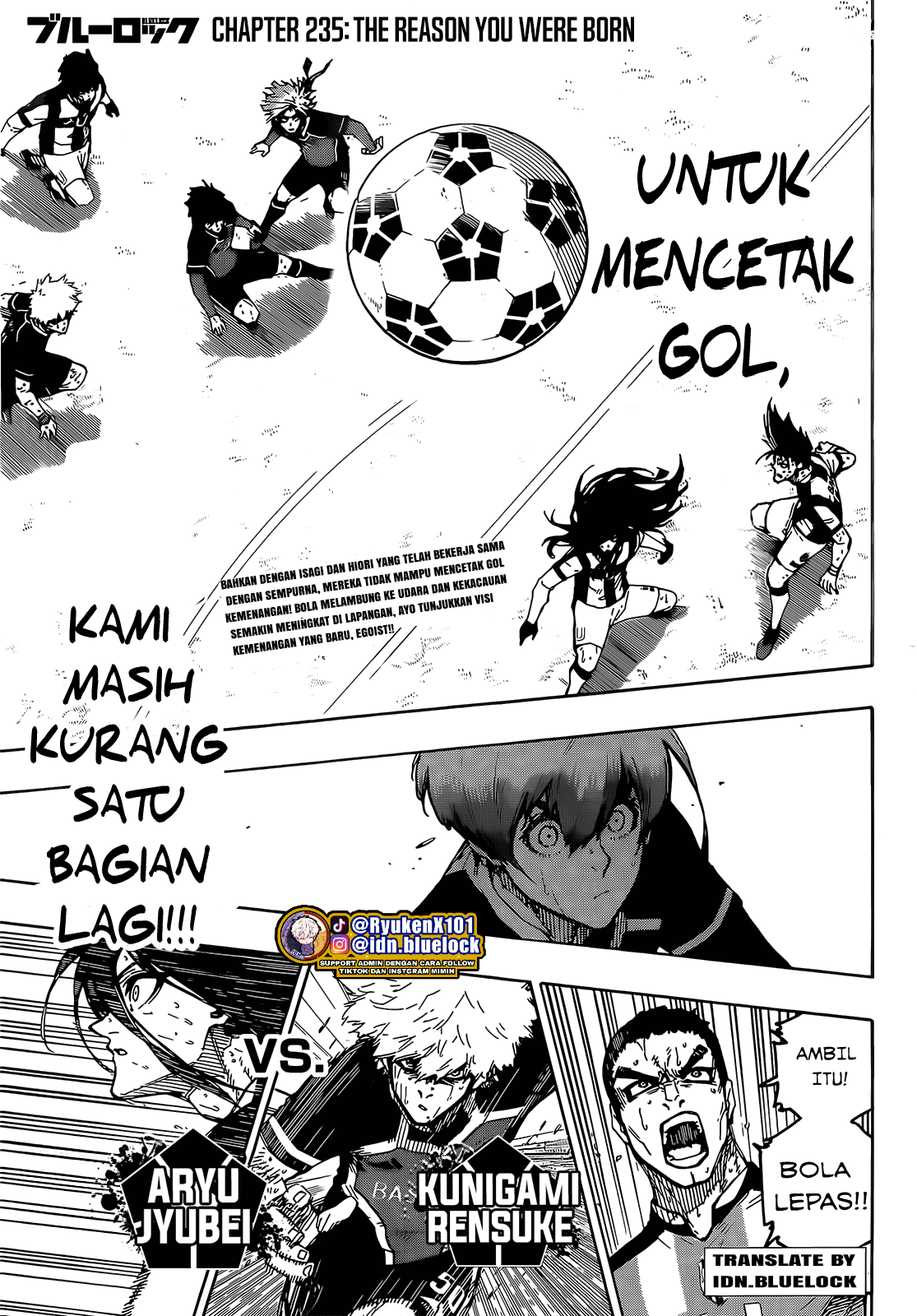 Blue Lock Chapter 235 - Halaman 3